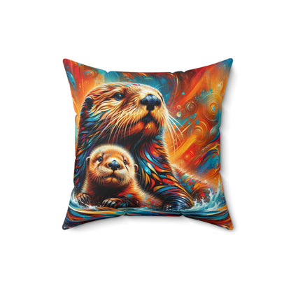 Sea Otters - Square Pillows