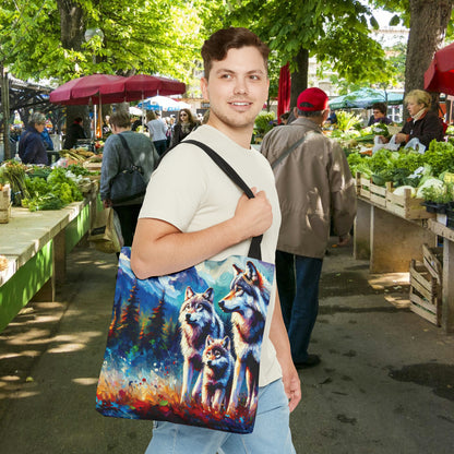 Gray Wolf Family - Tote Bag