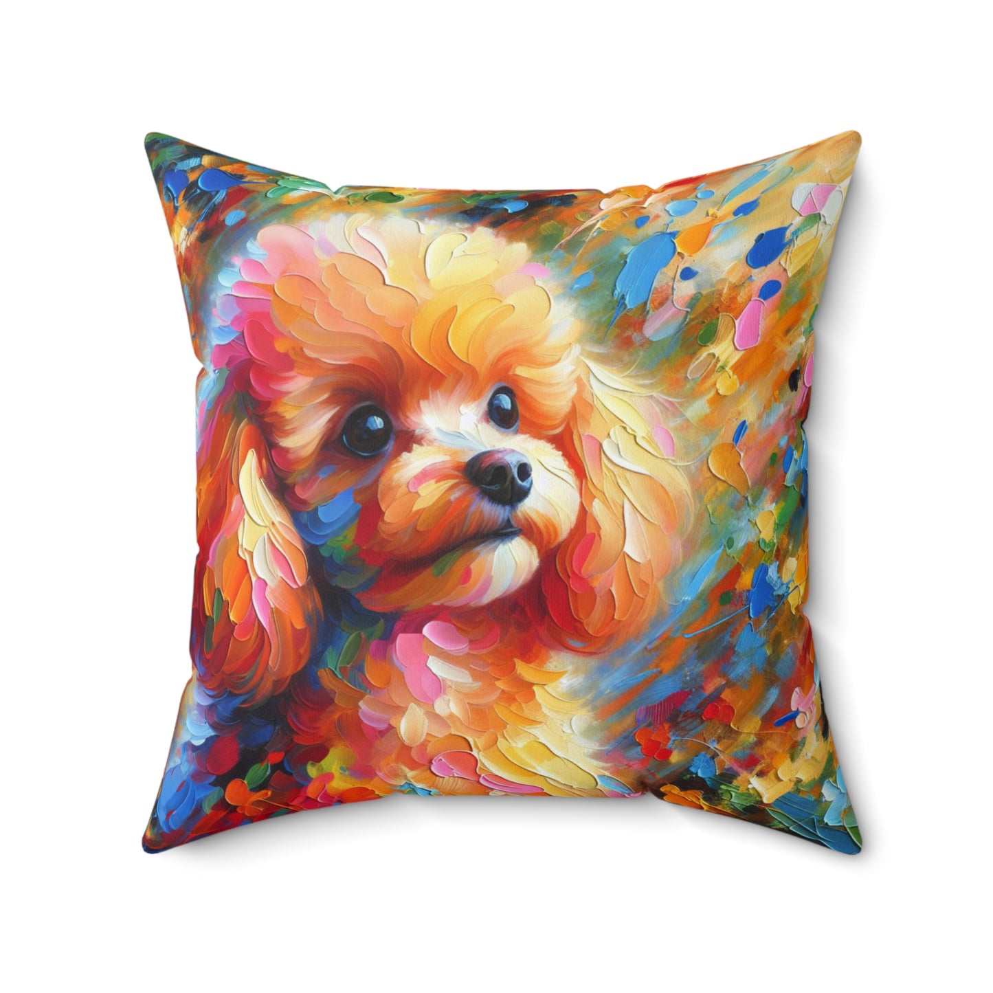 Apricot Poodle - Square Pillows