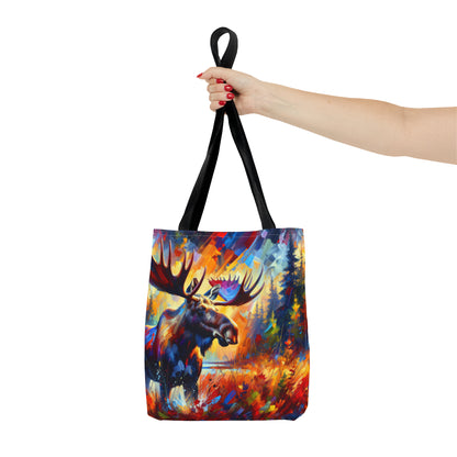 Sunset Moose Tote Bag