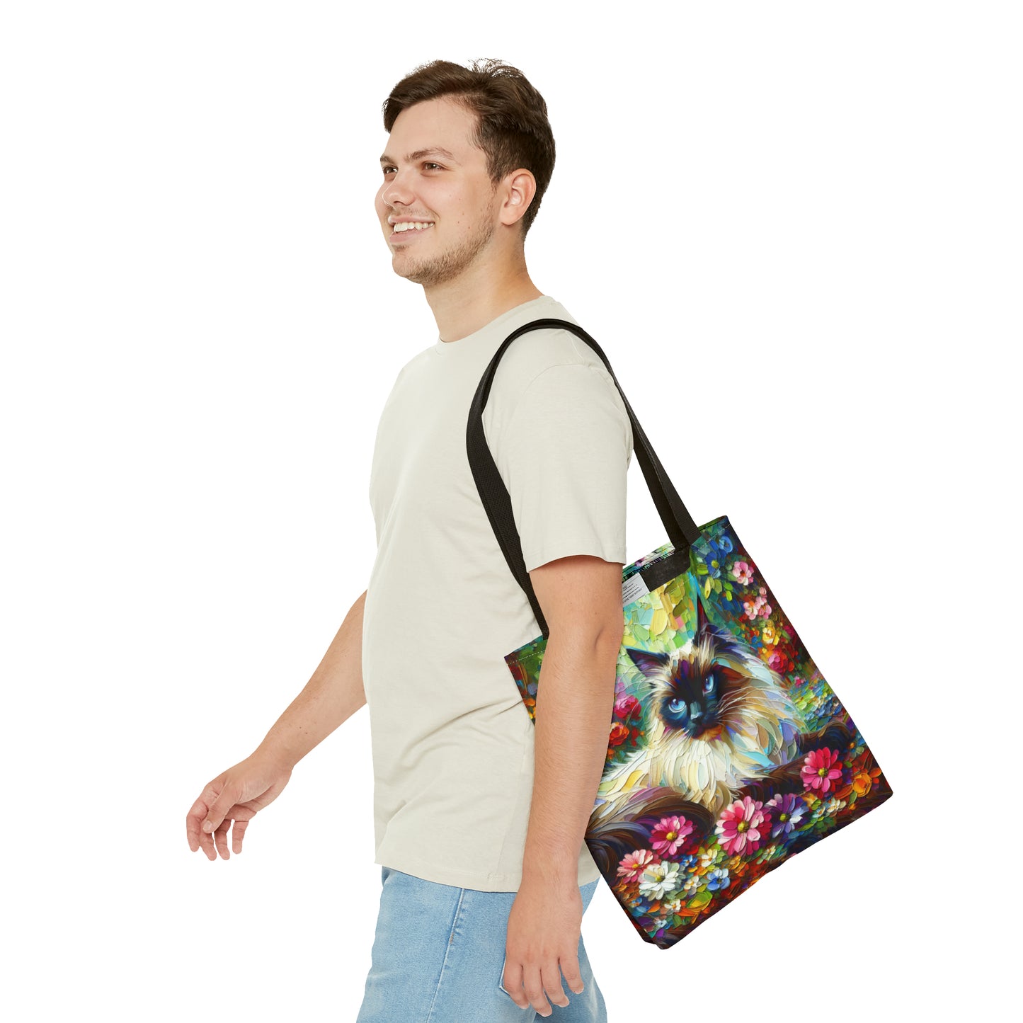 Longhair Colorpoint Cat - Tote Bag