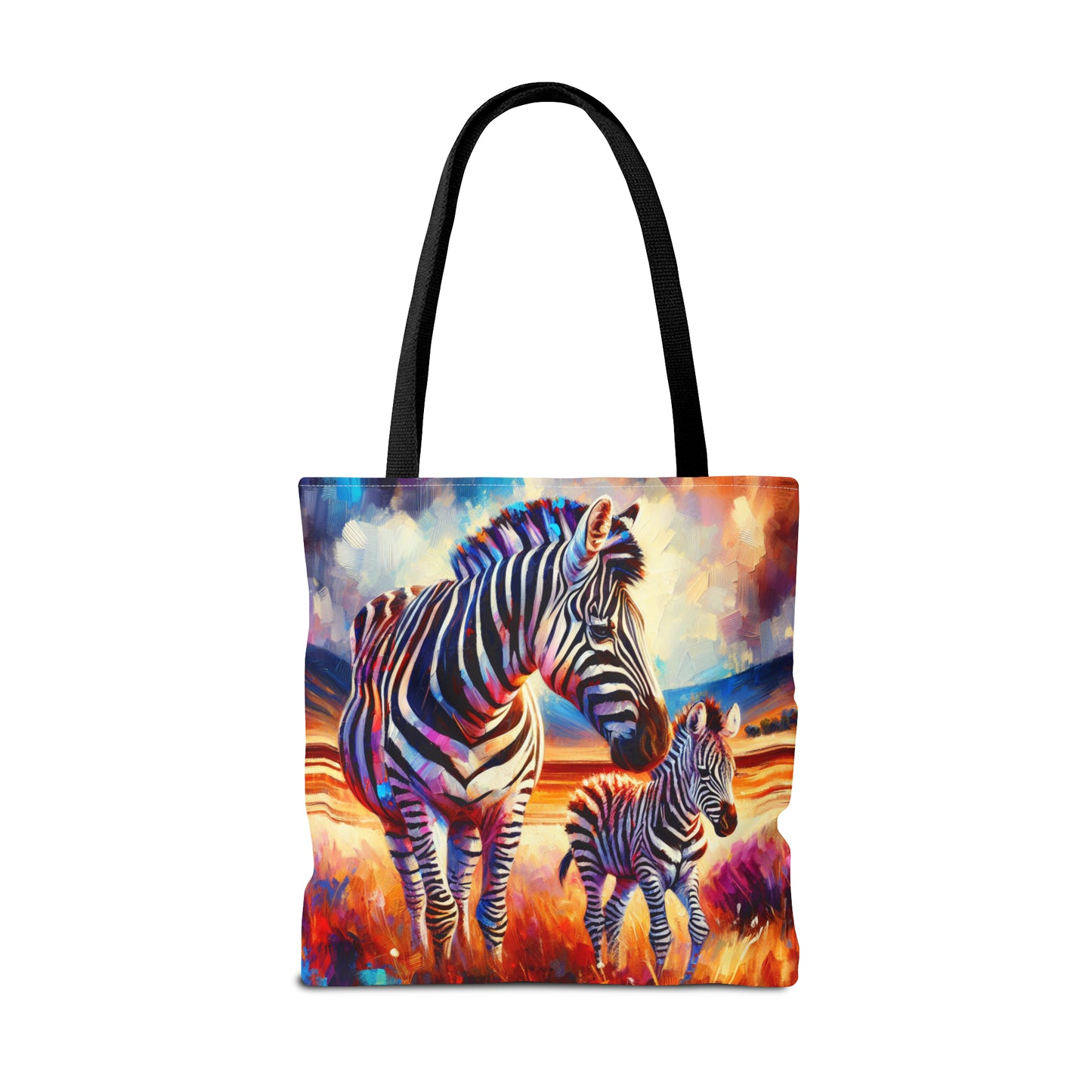 Zebra and Foal Tote Bag