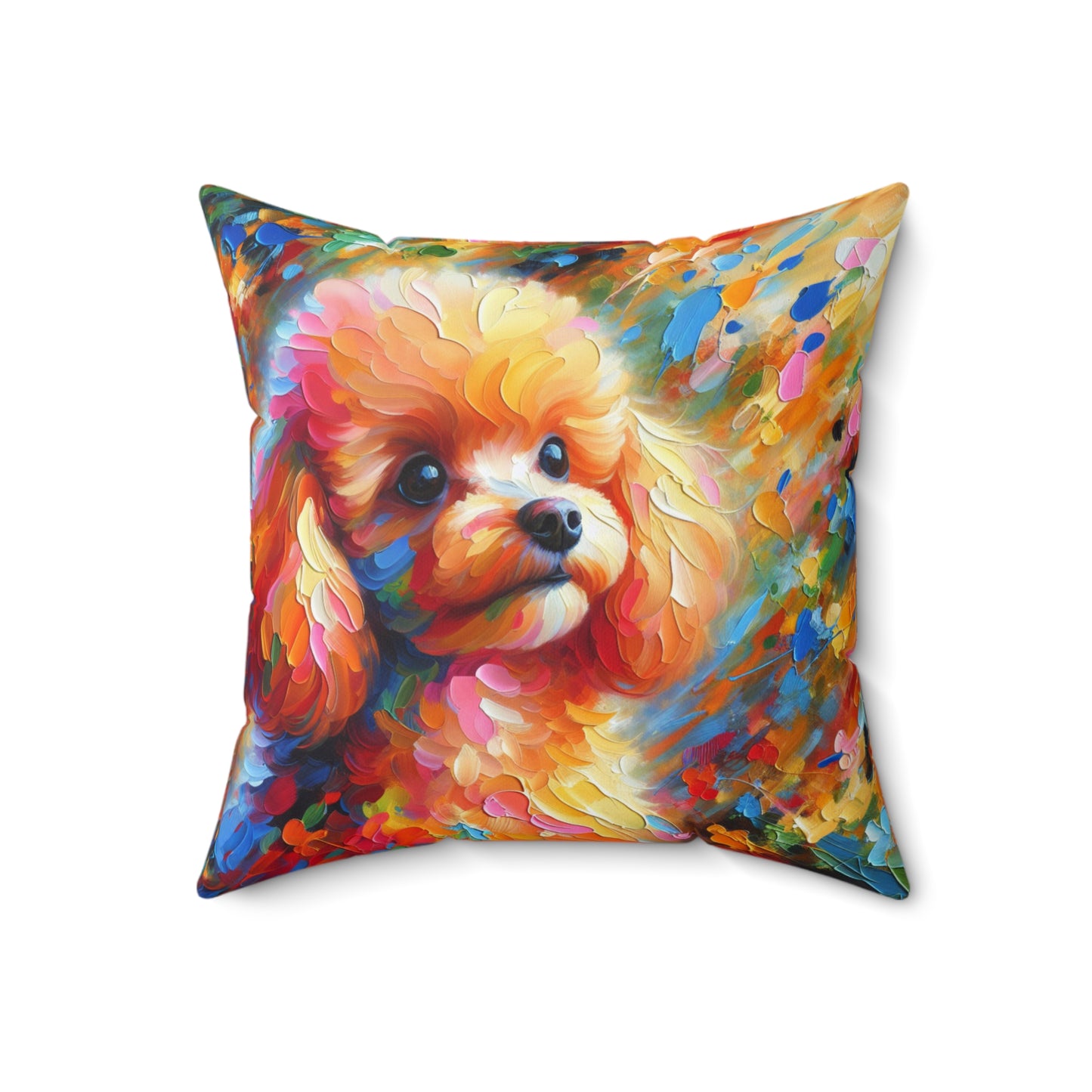 Apricot Poodle - Square Pillows