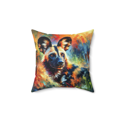 African Wild Dog - Square Pillows