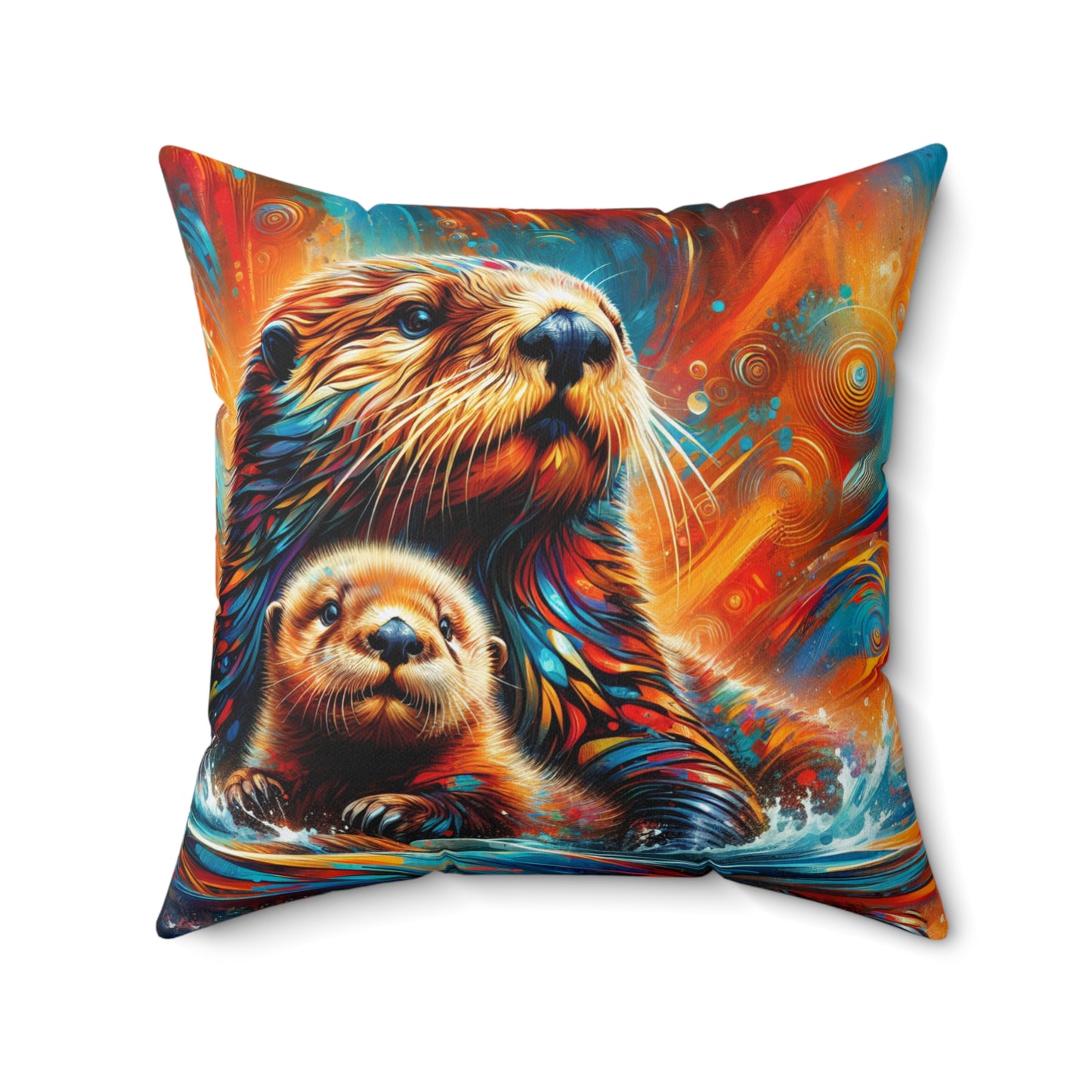 Sea Otters - Square Pillows