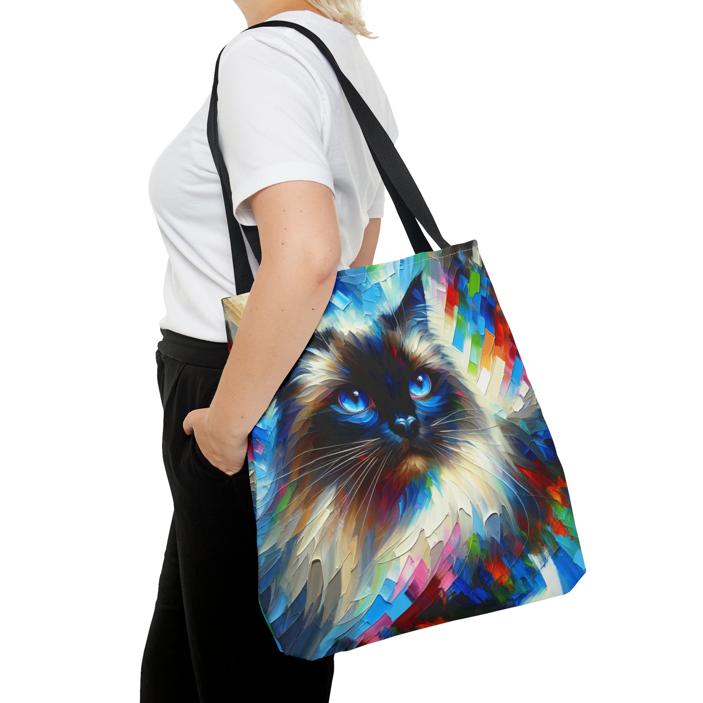 Longhair Sealpoint Cat - Tote Bag