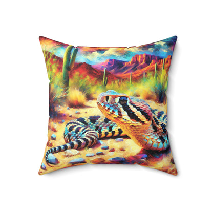 Desert Rattlesnake - Square Pillows