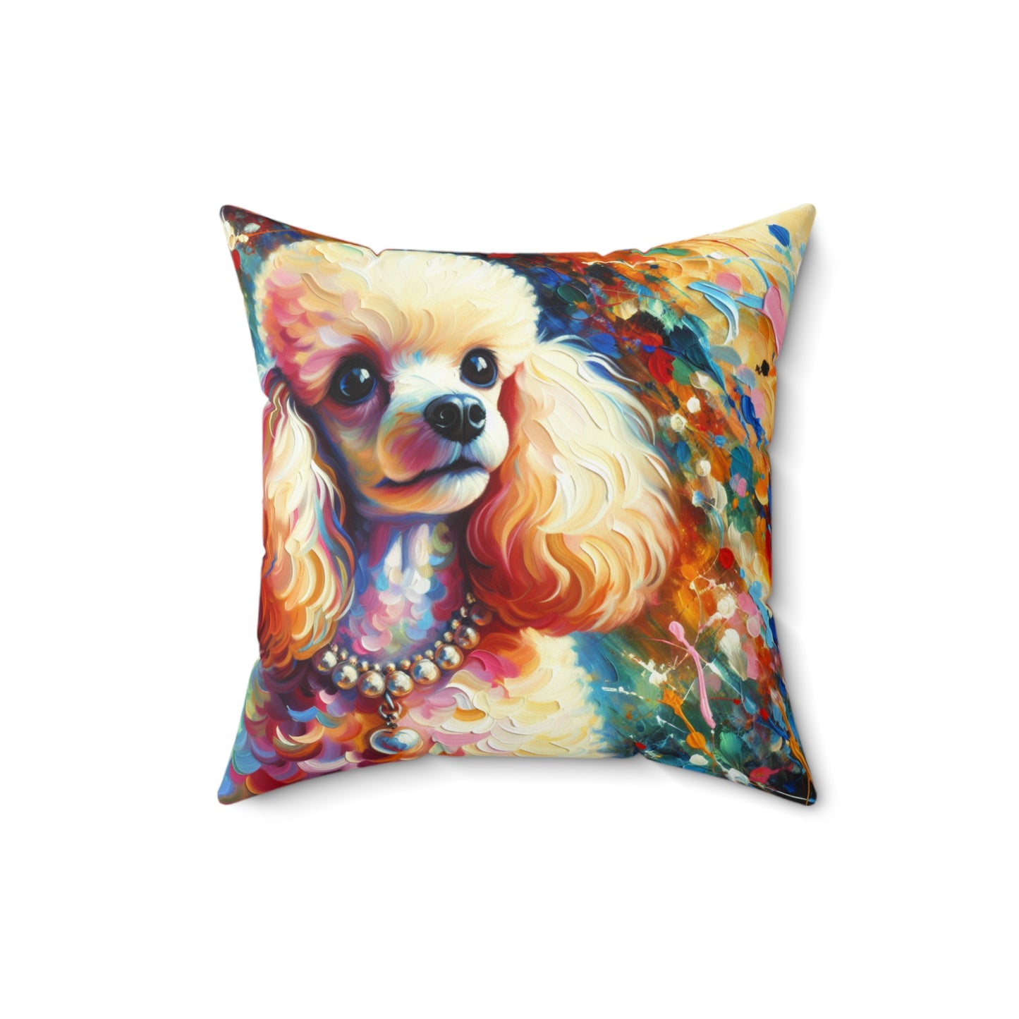 Cream Poodle - Square Pillows