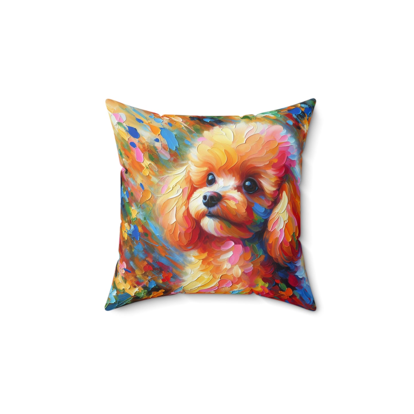 Apricot Poodle - Square Pillows