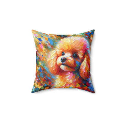 Apricot Poodle - Square Pillows