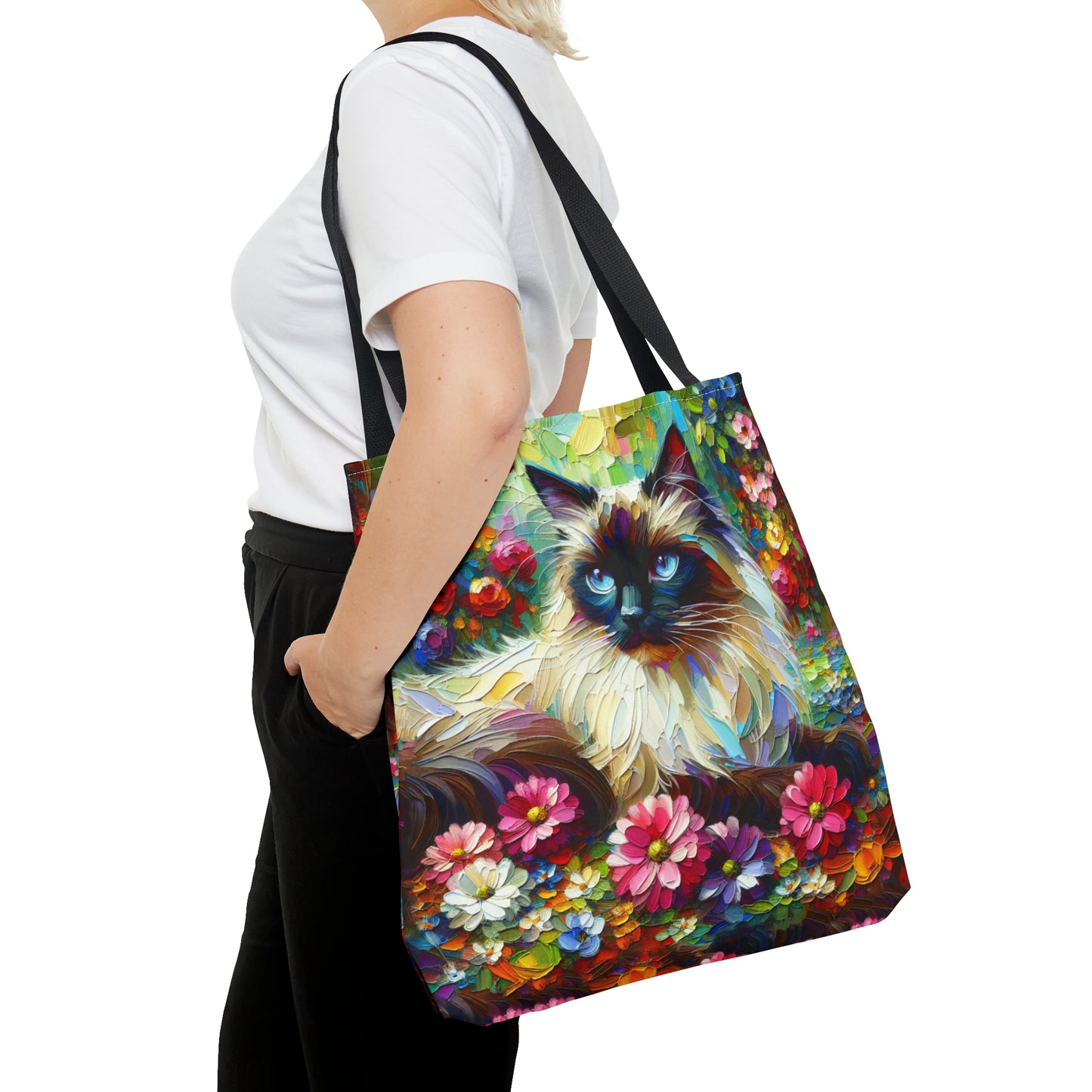 Longhair Colorpoint Cat - Tote Bag