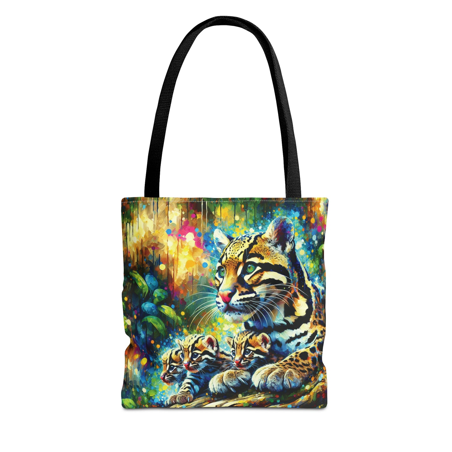 Clouded Leopard with Cubs - Tote Bag