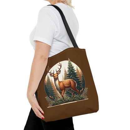 Buck in Forest - Tote Bag