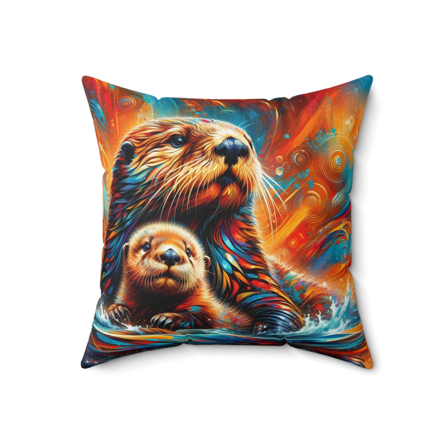 Sea Otters - Square Pillows