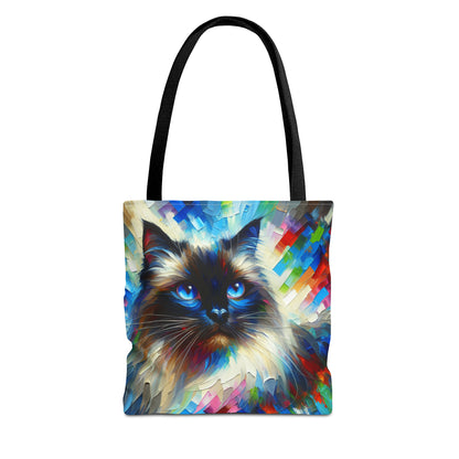 Longhair Sealpoint Cat - Tote Bag