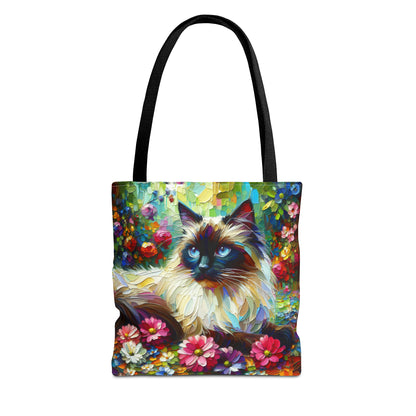 Longhair Colorpoint Cat - Tote Bag