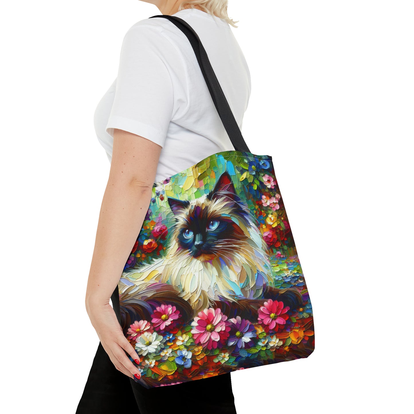 Longhair Colorpoint Cat - Tote Bag