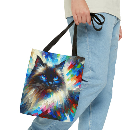 Longhair Sealpoint Cat - Tote Bag