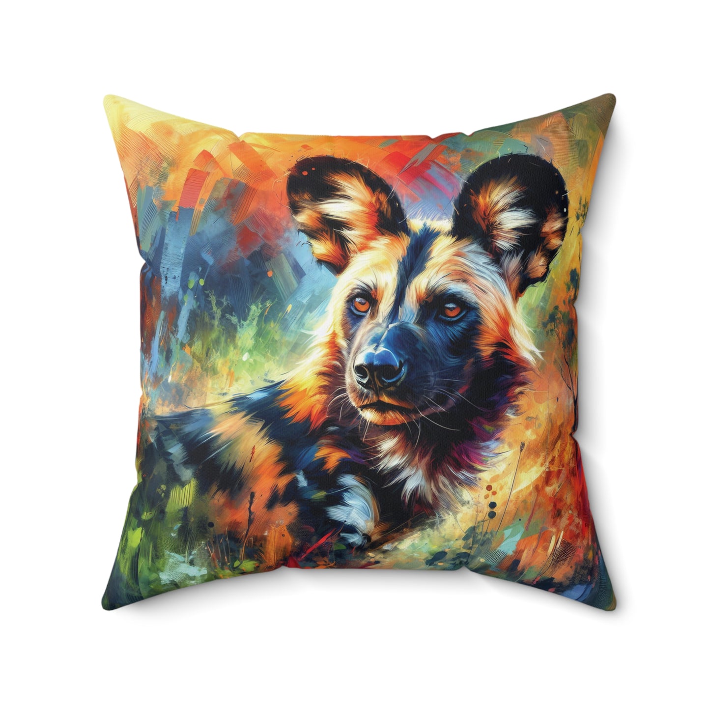 African Wild Dog - Square Pillows