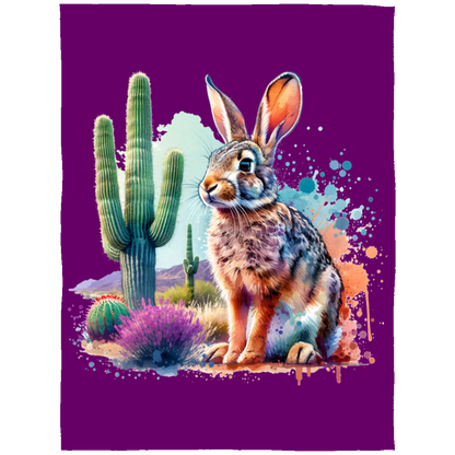 Jackrabbit with Saguaro Fleece Blankets