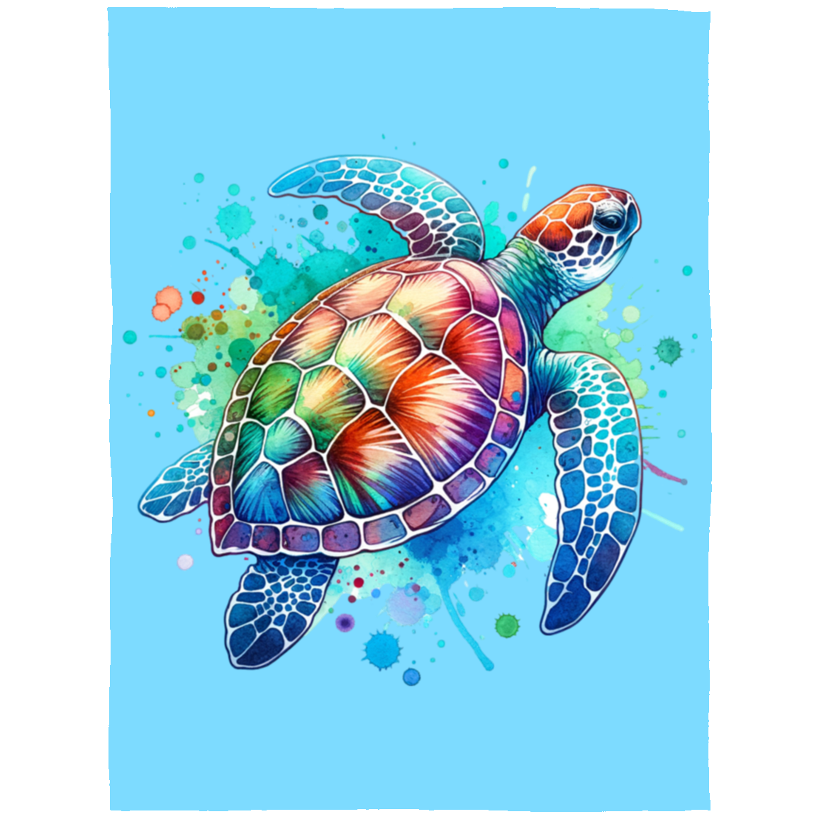 Sea Turtle WC2 Fleece Blankets