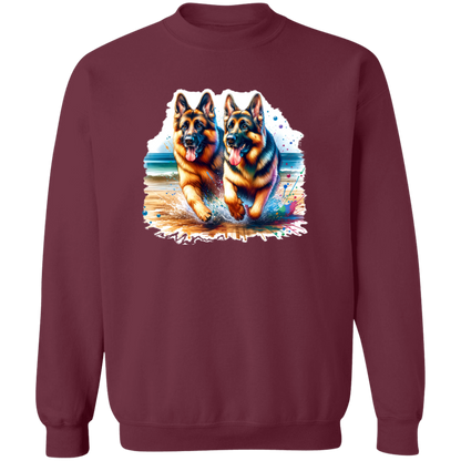 German Shepherds Running on Beach T-shirts, Hoodies and Sweatshirts