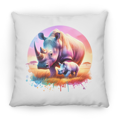 Rhino Mom and Baby - Pillows