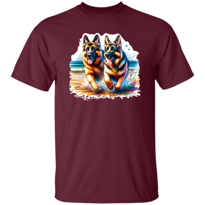 German Shepherds Running on Beach T-shirts, Hoodies and Sweatshirts