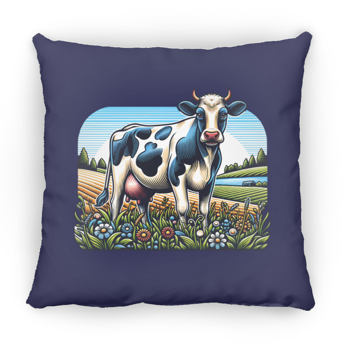 Holstein with Flowers - Pillows