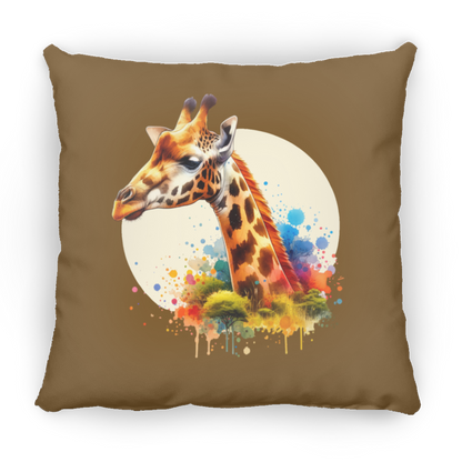 Giraffe Circle Watercolor - Pillows