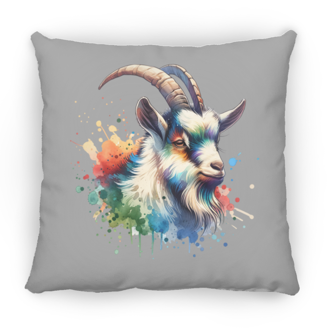 Goat Portrait Watercolor - Pillows