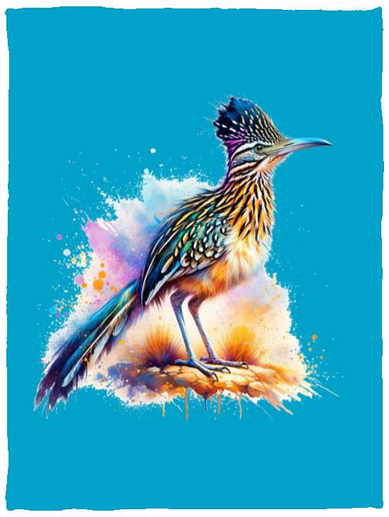 Standing Roadrunner Fleece Blankets