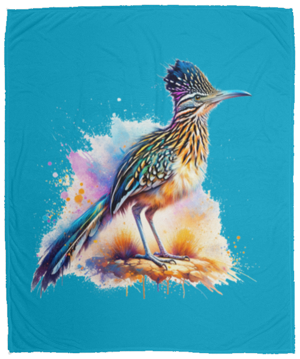 Standing Roadrunner Fleece Blankets