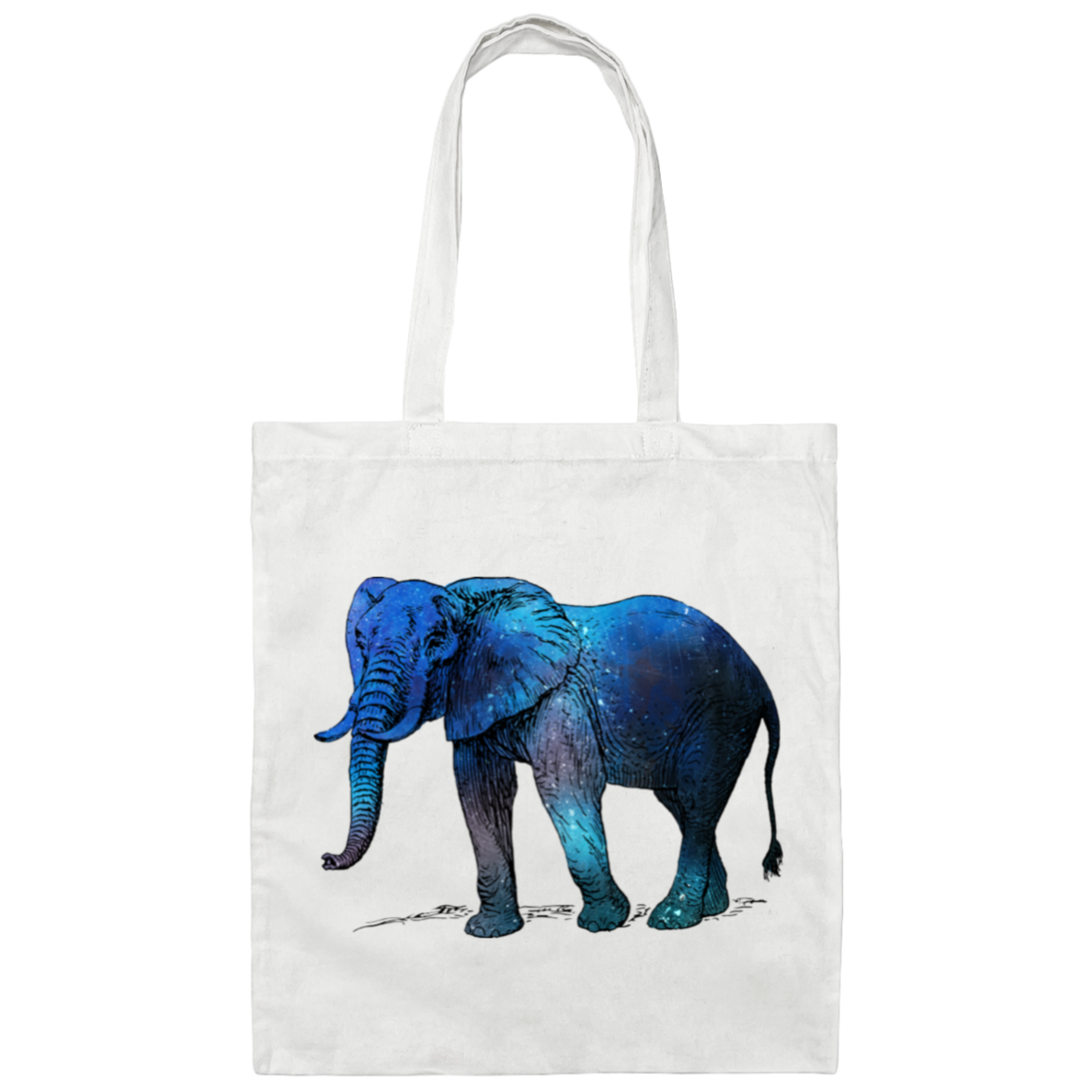 Blue Elephant - Canvas Tote Bag