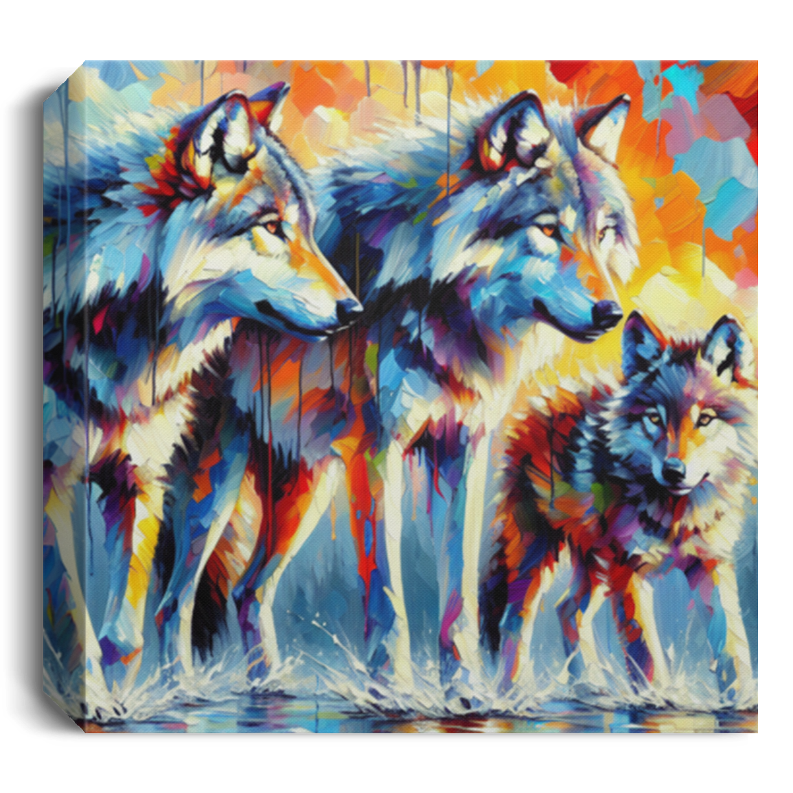 Reigning Wolves - Canvas Art Prints