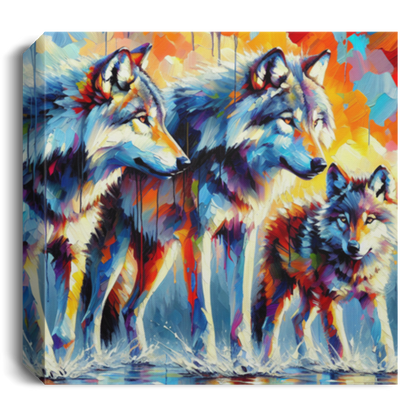 Reigning Wolves - Canvas Art Prints