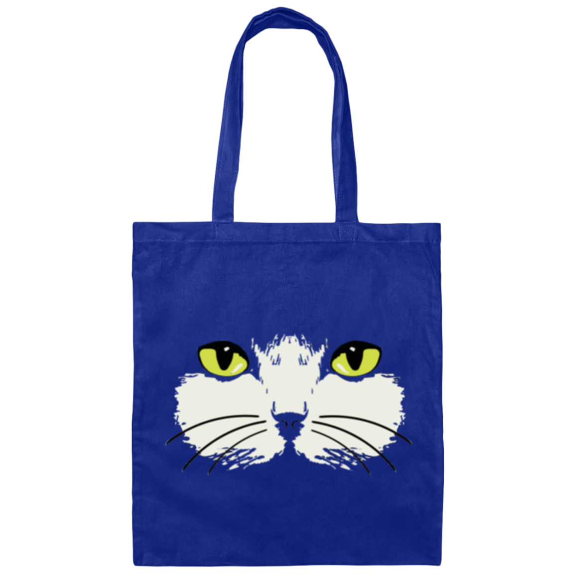 Gold Eyed Cat Face - Canvas Tote Bag