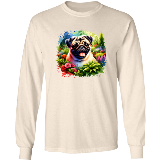 Pug in Garden T-shirts, Hoodies and Sweatshirts
