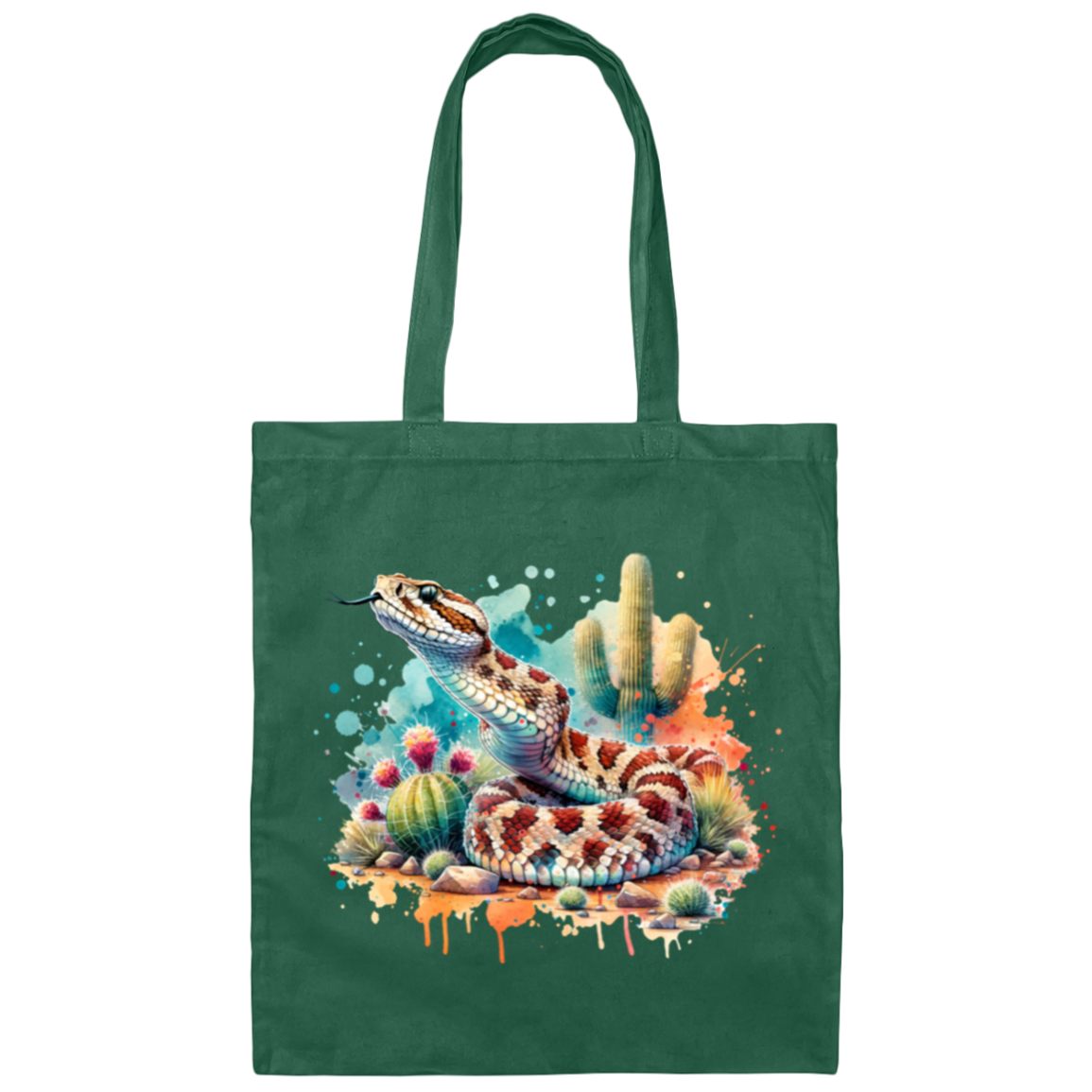 Rattlesnake Scenting the Air - Canvas Tote Bag