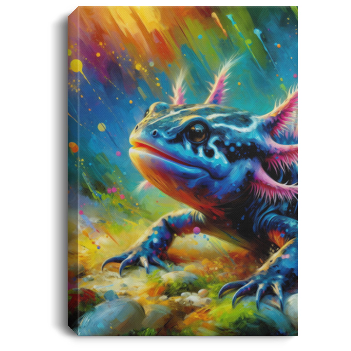 Axolotl Glow - Canvas Art Prints