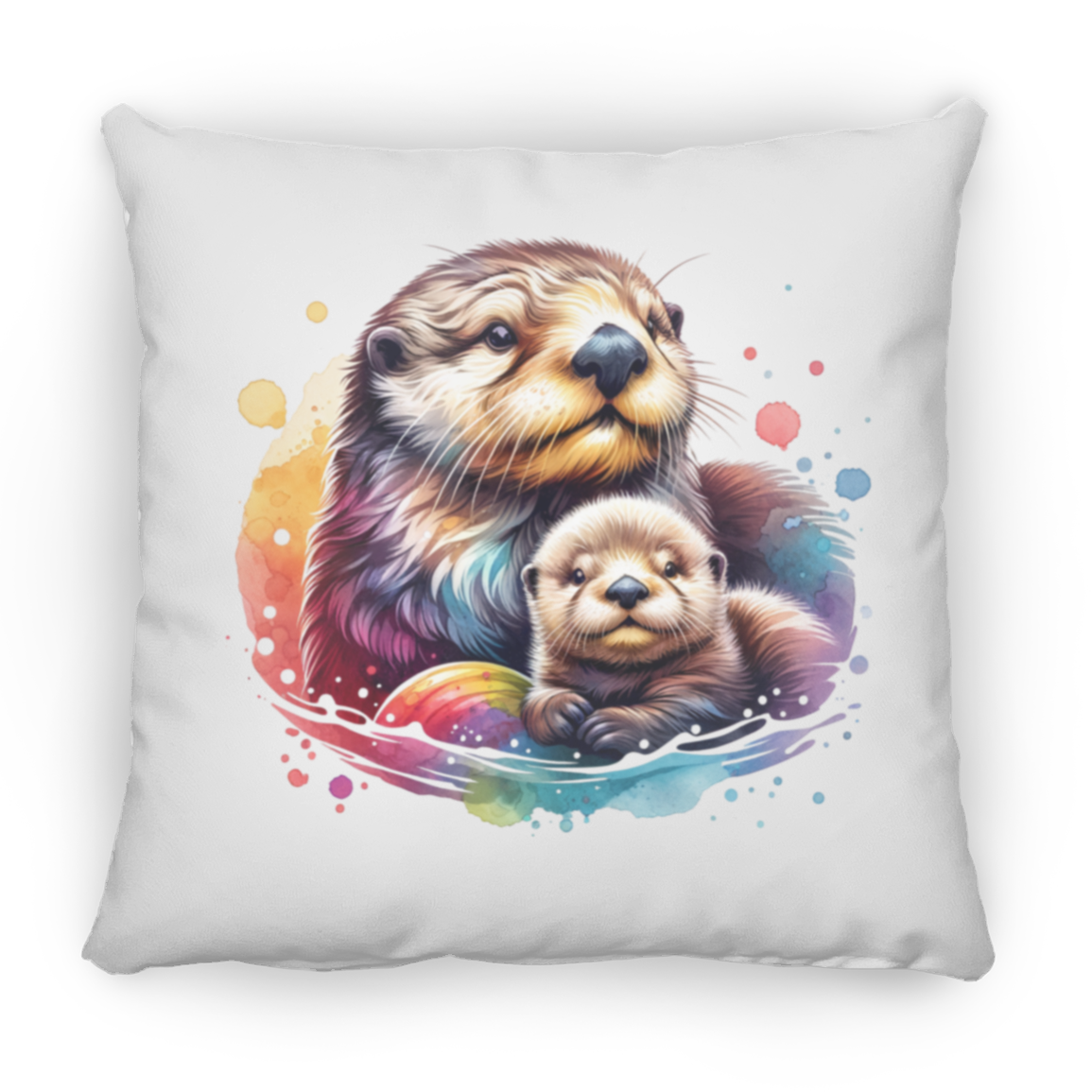 Sea Otter with Baby - Pillows