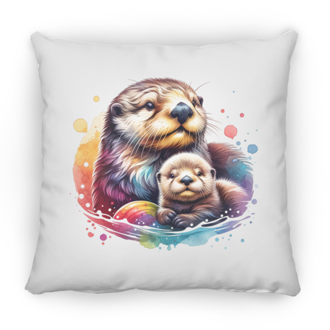 Sea Otter with Baby - Pillows