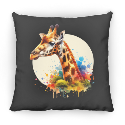 Giraffe Circle Watercolor - Pillows