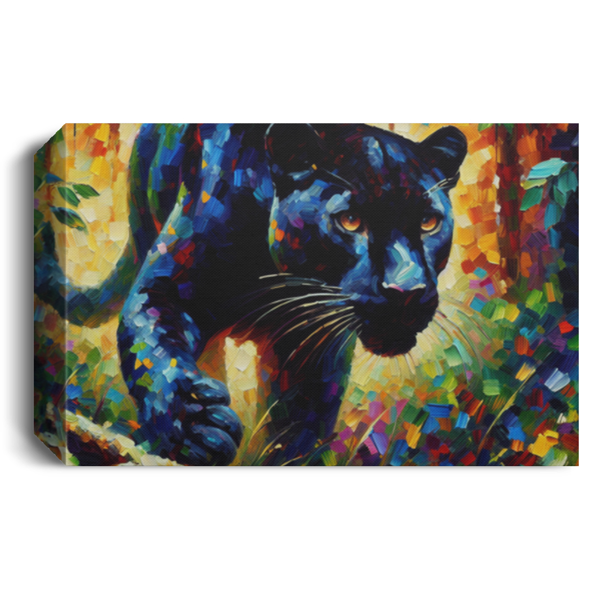 Black Panther Stalking - Canvas Art Prints