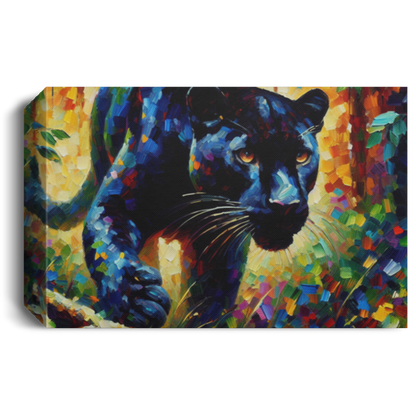 Black Panther Stalking - Canvas Art Prints