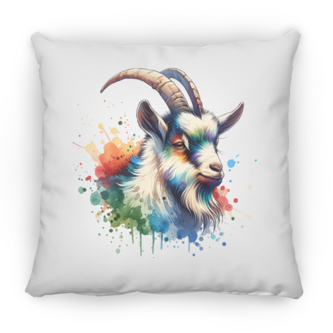 Goat Portrait Watercolor - Pillows