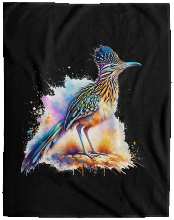 Standing Roadrunner Fleece Blankets