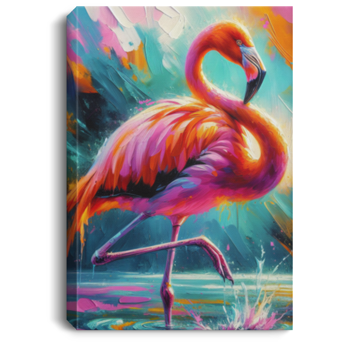 Lone Flamingo - Art Prints