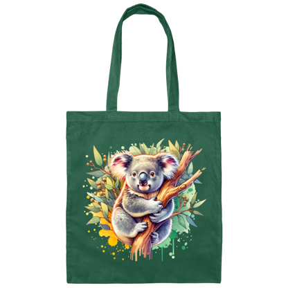 Koala on Branch Canvas - Tote Bag