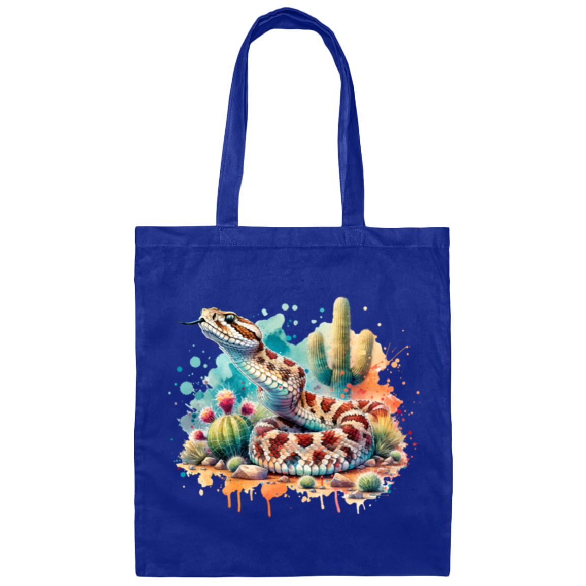 Rattlesnake Scenting the Air - Canvas Tote Bag